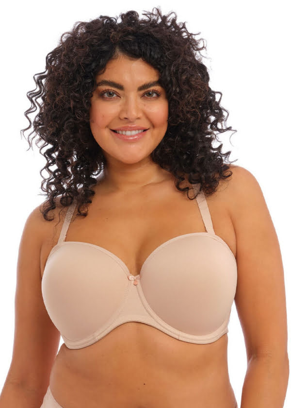 Elomi Smooth strapless underwired bra with large cups EL4300