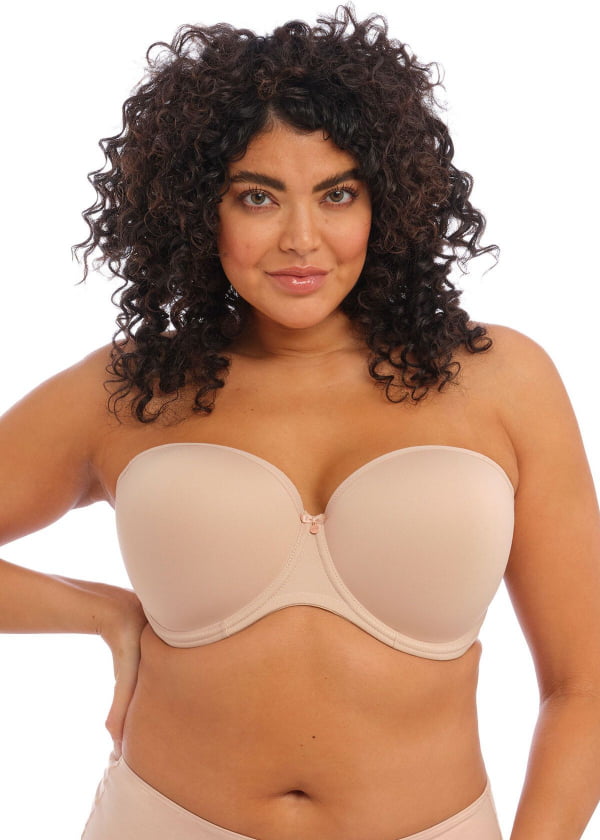 Elomi Smooth strapless underwired bra with large cups EL4300